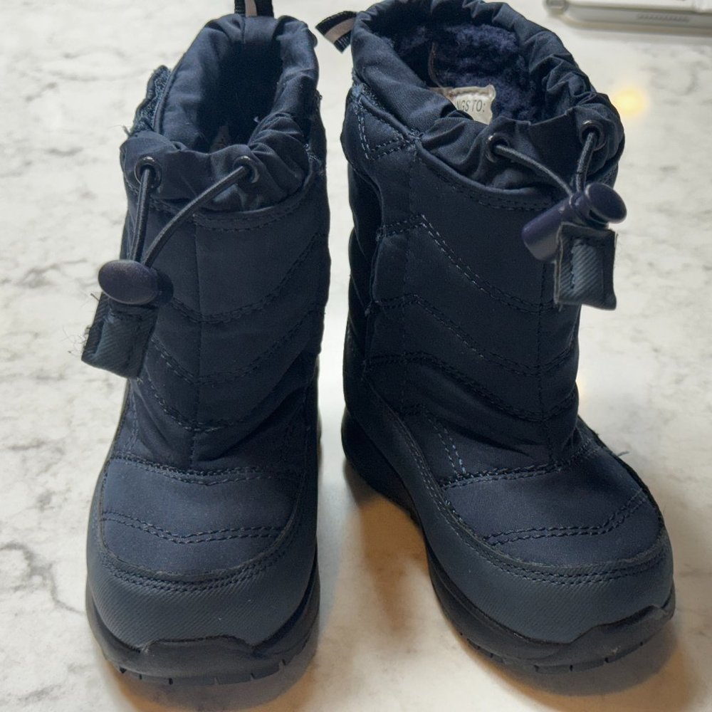 Blue winter boots